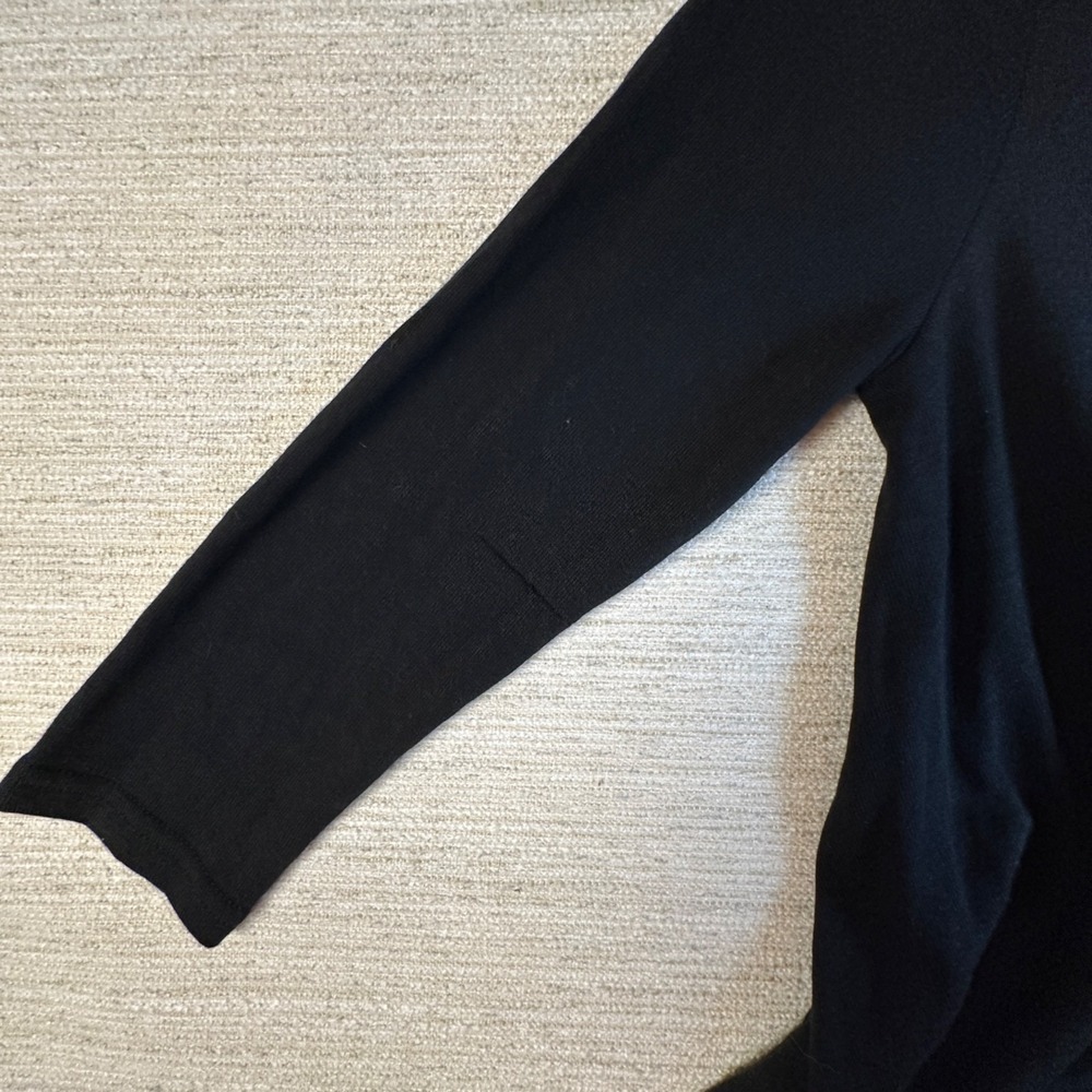 Charlie Paige S/M Black Hooded Tunic Button front Asymmetrical Whimsigoth Witchy - Picture 7 of 15